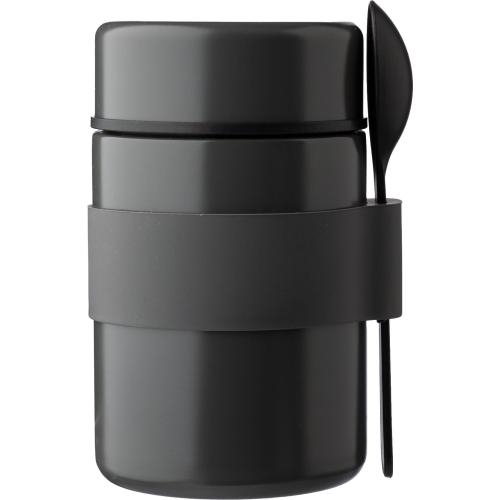 RVS dubbelwandige lunchpot Niko grijs