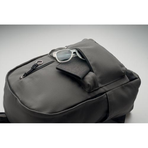 15 inch laptoprugzak Leirur steengrijs