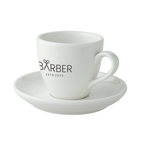 Espressokop en schotel Robusta 80 ml ivoor