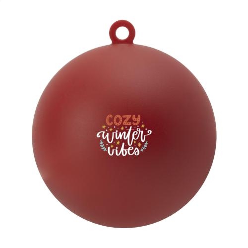 Kerstbal gerecycled kunststof rood