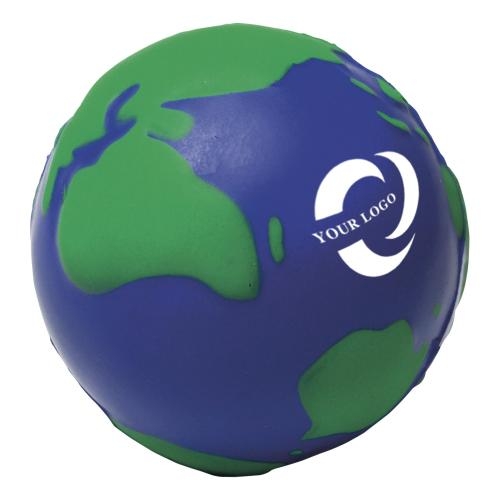 Anti-stress wereldbol Globe blauw