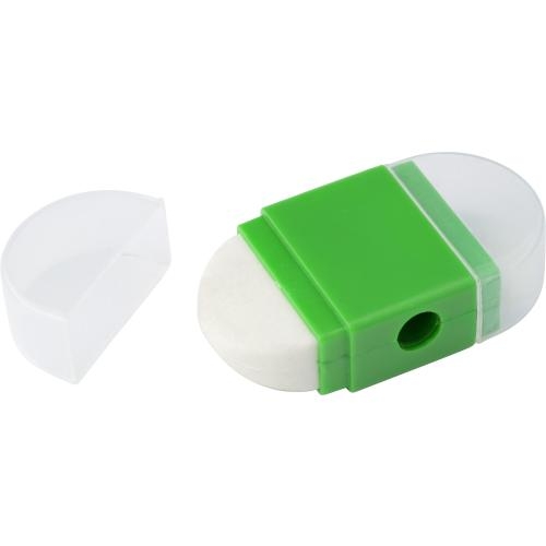 Puntenslijper met gum wit