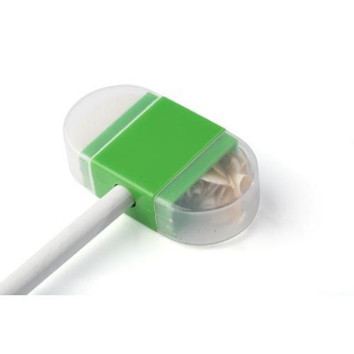 Puntenslijper met gum wit
