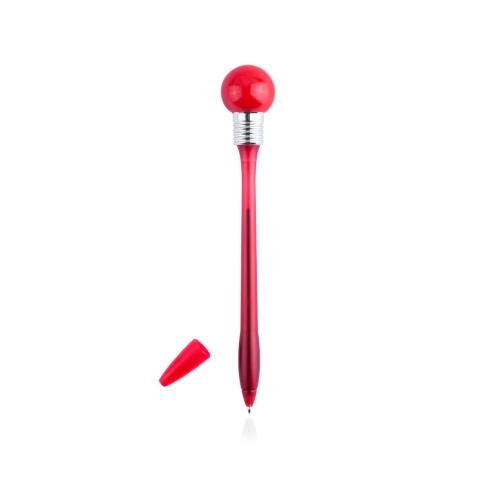 Pen met lichtje Nicky rood