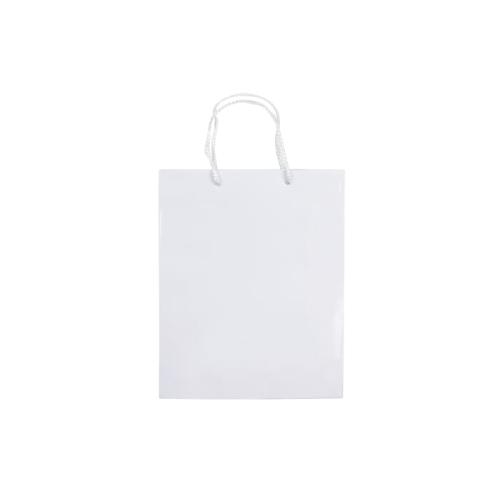 Papieren tas middel wit