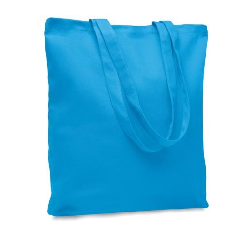 Stevige canvas boodschappentas Rassa coloured turquoise
