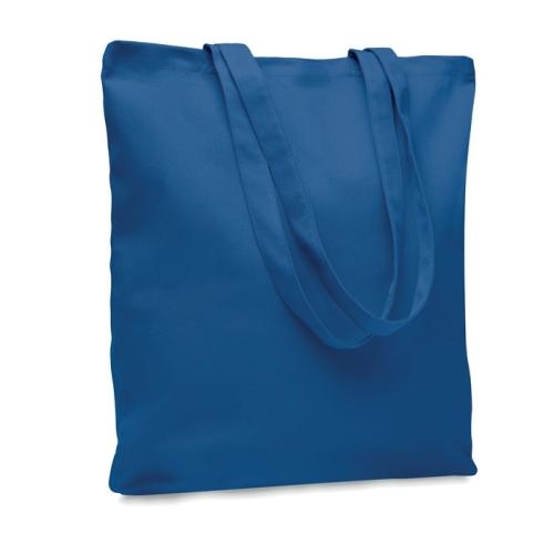 Stevige canvas boodschappentas Rassa coloured royal blue