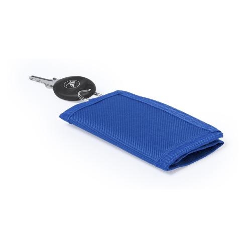 Portemonnee met sleutelhanger blauw