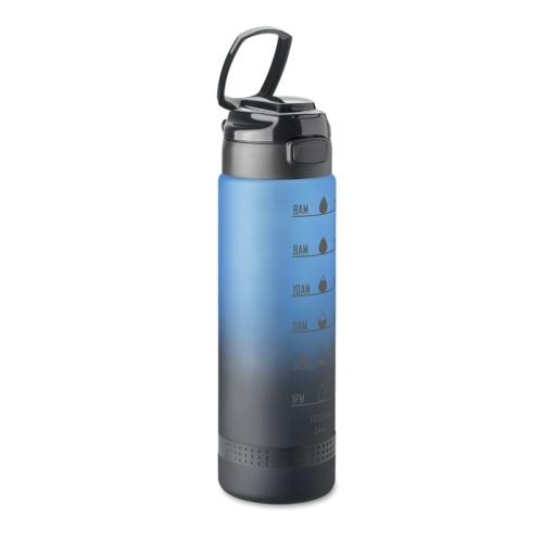 RPET sportwaterfles 1L Level blauw