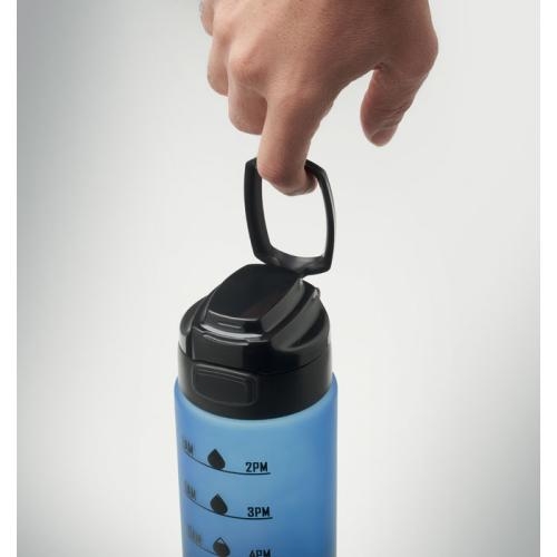 RPET sportwaterfles 1L Level blauw