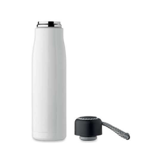 RVS dubbelwandige fles 500 ml Cordle wit