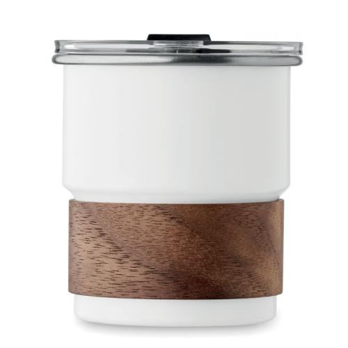 Enkelwandige beker 260 ml Mate wit