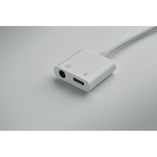 ABS-aansluiting audiosplitter type Koenet wit