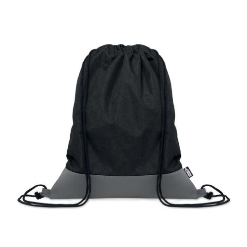 RPET PU rugtas 2-kleurig Libag zwart