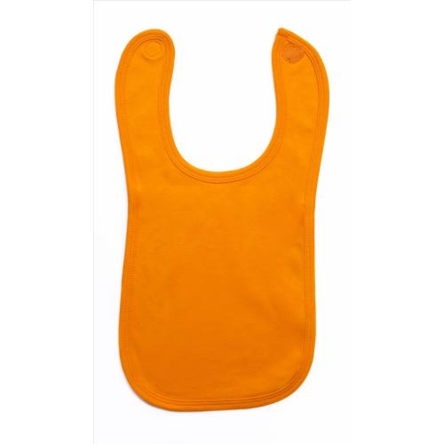 Katoenen slabbetje 240 grams oranje,one size