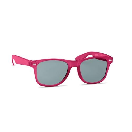 RPET zonnebril Macusa transparant fuchsia