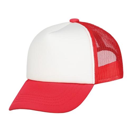 Kinderpet trucker rood/wit
