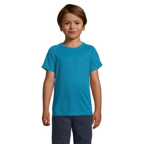 Kinder T-shirt Sporty kids aqua