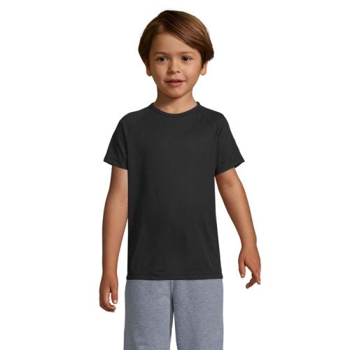 Kinder T-shirt Sporty kids zwart