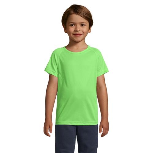 Kinder T-shirt Sporty kids neon green