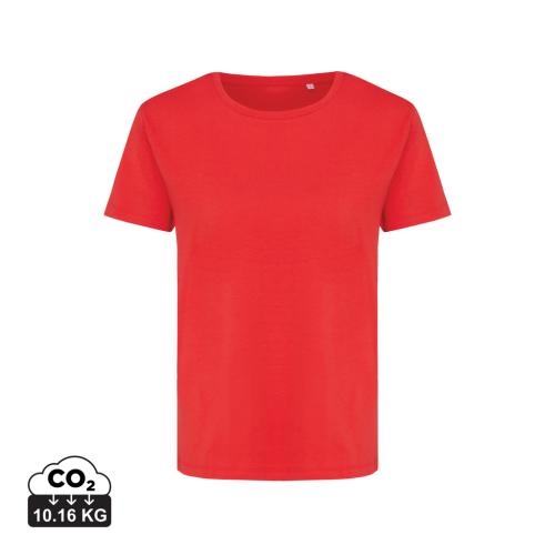 Iqoniq Yala dames gerecycled katoen T-shirt luscious red,l