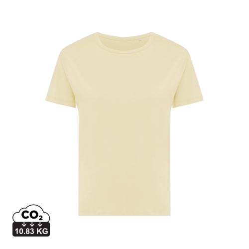 Iqoniq Yala dames gerecycled katoen T-shirt cream yellow,l