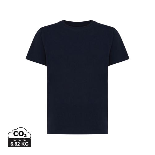 Iqoniq Koli kids gerecycled katoenen T-shirt donkerblauw,34