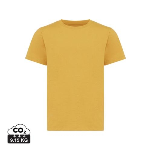 Iqoniq Koli kids gerecycled katoenen T-shirt geel,34