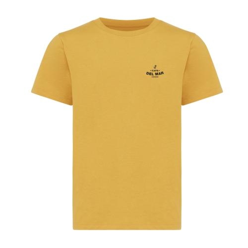 Iqoniq Koli kids gerecycled katoenen T-shirt geel,34