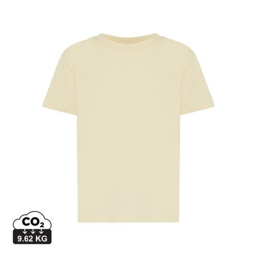 Iqoniq Koli kids gerecycled katoenen T-shirt cream yellow,34