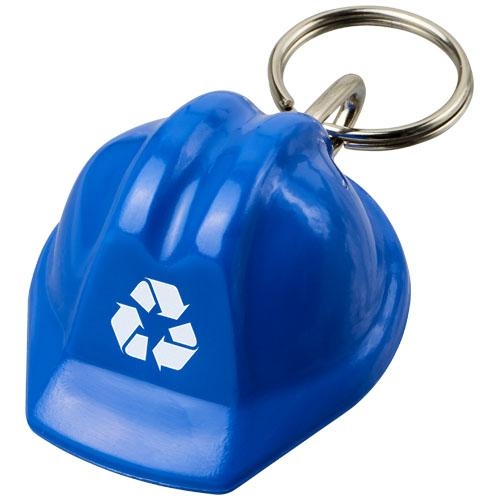 Kolt gerecyclede sleutelhanger helm blauw