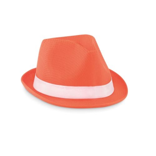 Polyester zonnehoed Woogie oranje