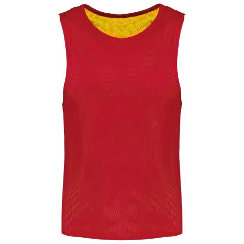 Omkeerbaar multisport-hesje kids sporty red/sporty yellow,6-10
