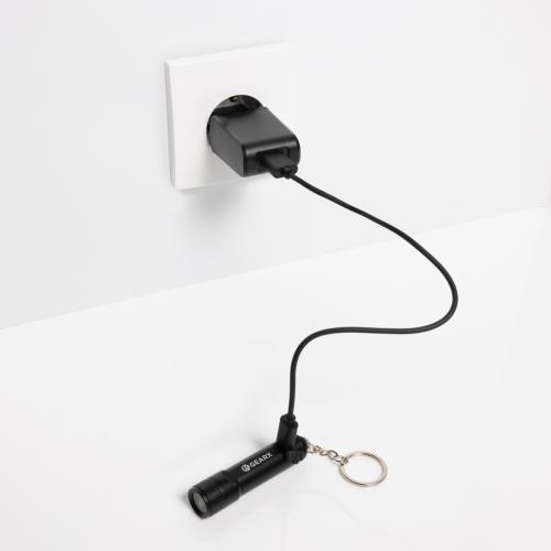 Gear X oplaadbare ultra felle zaklamp zwart