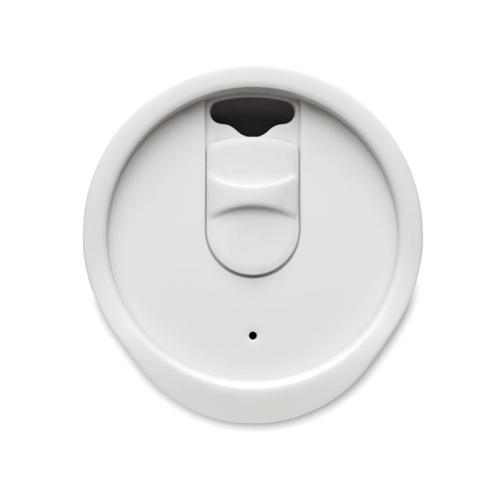 Dubbelwandige to-go beker 300 ml wit