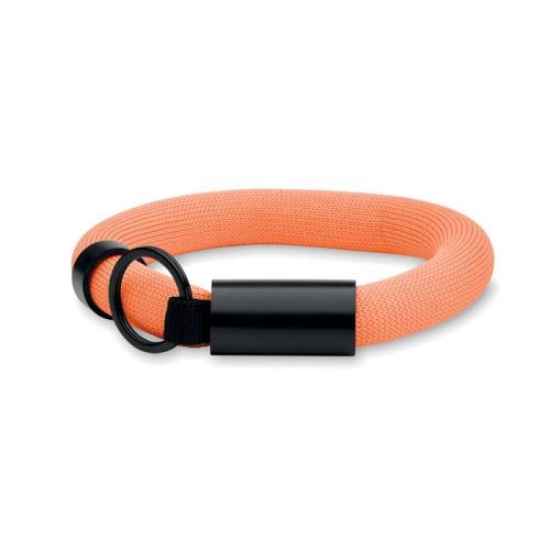 Drijvende sleutelhanger polsband Polly oranje