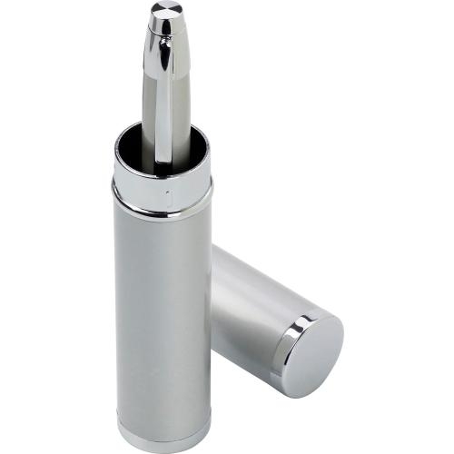 Balpen in koker zilver