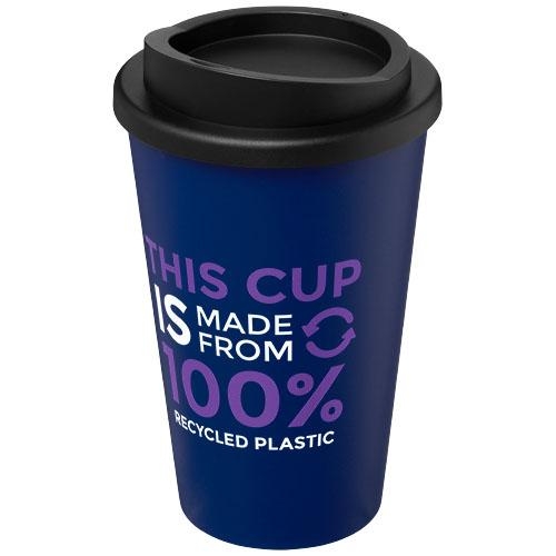 Gerecyclede americano® 350 ml geïsoleerde beker blauw/zwart