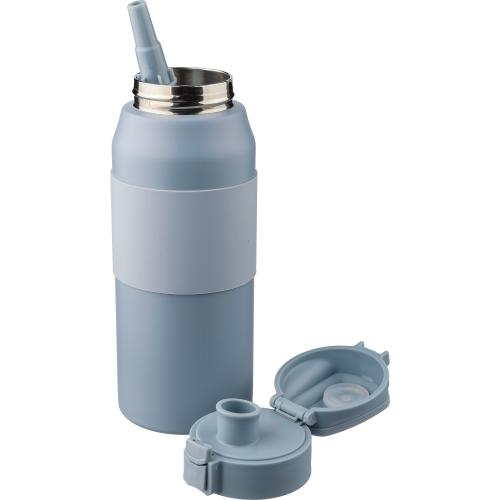Dubbelwandige drinkfles 800 ml Kati blauw