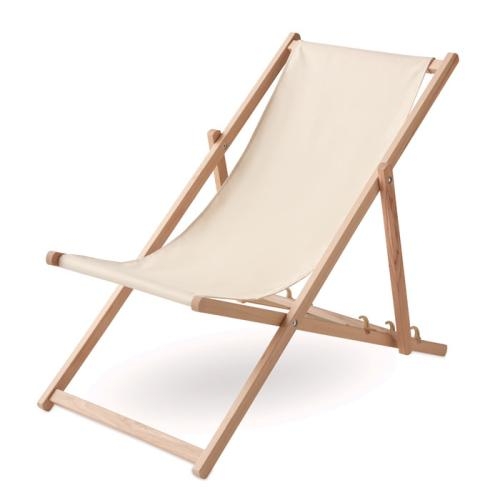 Houten strandstoel Honopu beige