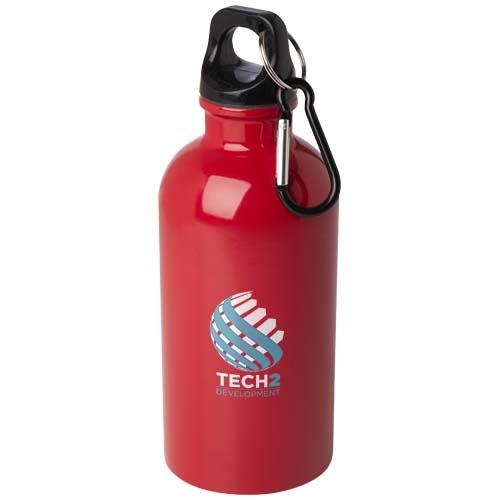 RCS RVS enkelwandige waterfles Oregon 400 ml rood