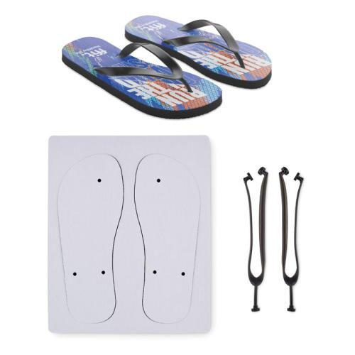 Sublimatie strandslippers 44-46 Costa zwart