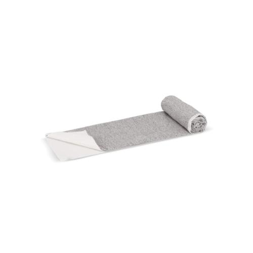 Sneldrogende handdoek R-PET 100x180 wit/grijs