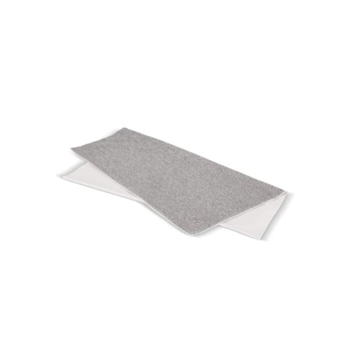 Sneldrogende full-colour handdoek R-PET 70x140 wit/grijs