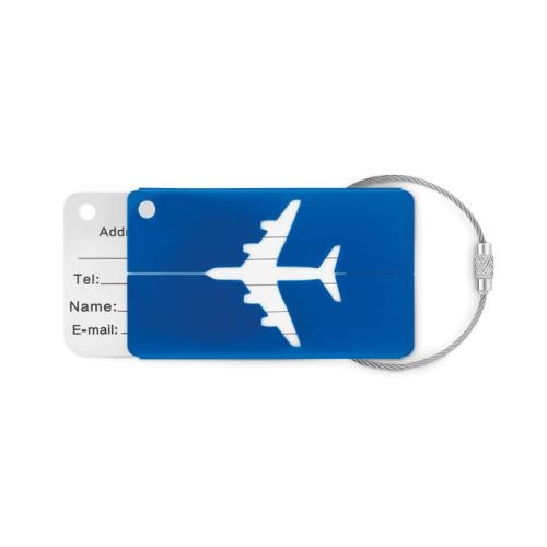 Kofferlabel Fly tag royal blue