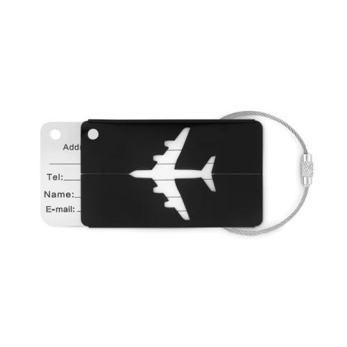 Kofferlabel Fly tag zwart