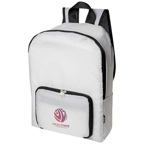 RPET opvouwbare rugzak EcoFold wit