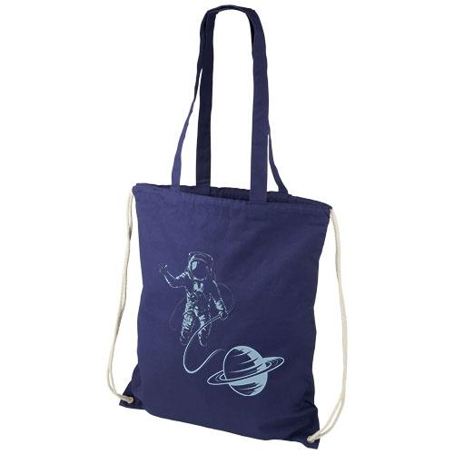 Katoenen rug- en draagtas Eliza navy
