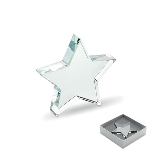 Glazen ster award Starward transparant