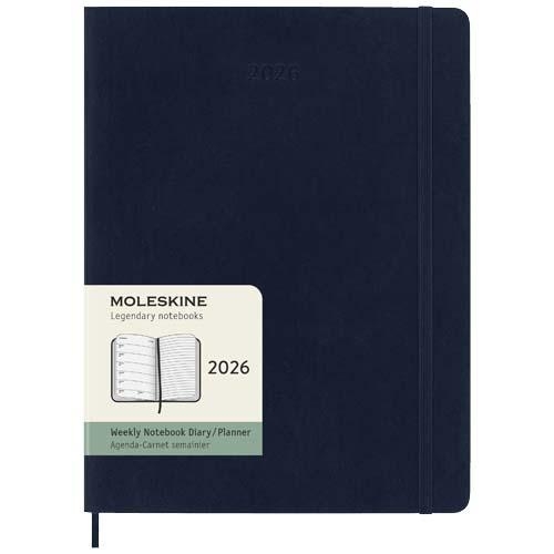 Moleskine 12M weekagenda XL saffier blauw